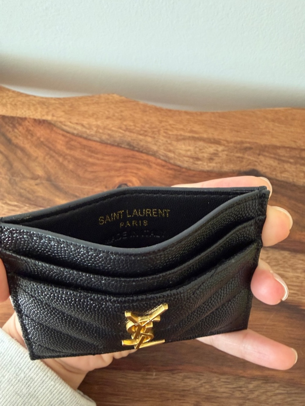 Saint Laurent Cassandre Matelasse Card Case - Picture 3 of 5
